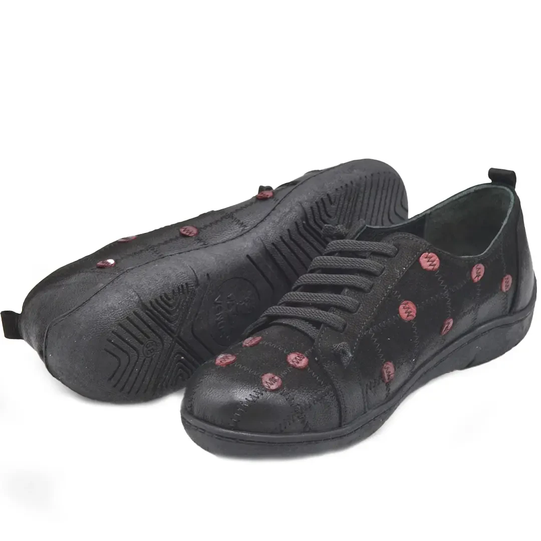 Venüs Deri Kadın Süet Casual Ayakkabı Siyah 2152806K - Thumbnail