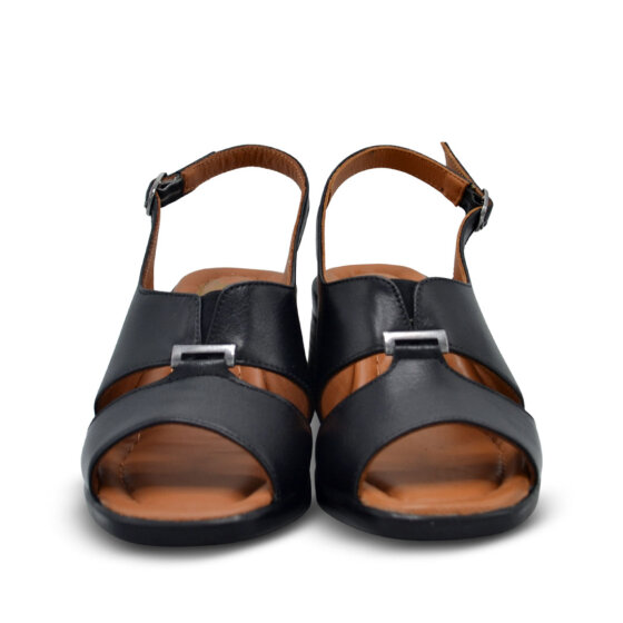 Venüs Deri Kadın Topuklu Sandalet Siyah 2311510Y - 6