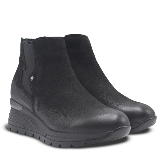 Venüs - Venüs Deri Kadın Nubuk Airflow Bot Siyah 2313034K