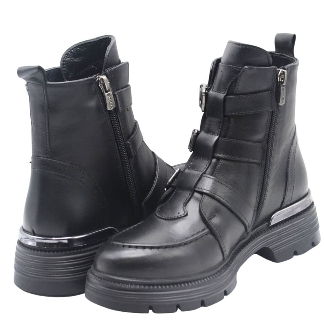 Venüs Deri Kadın Postal Casual Bot Siyah 2353511K