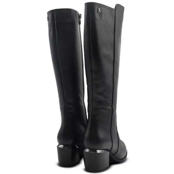 Venüs Deri Kadın Çizme Siyah 2405427K - Thumbnail