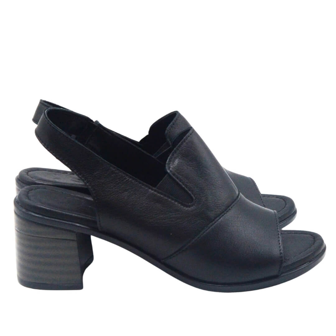 Venüs Deri Kadın Topuklu Sandalet Siyah 24381825Y - Thumbnail