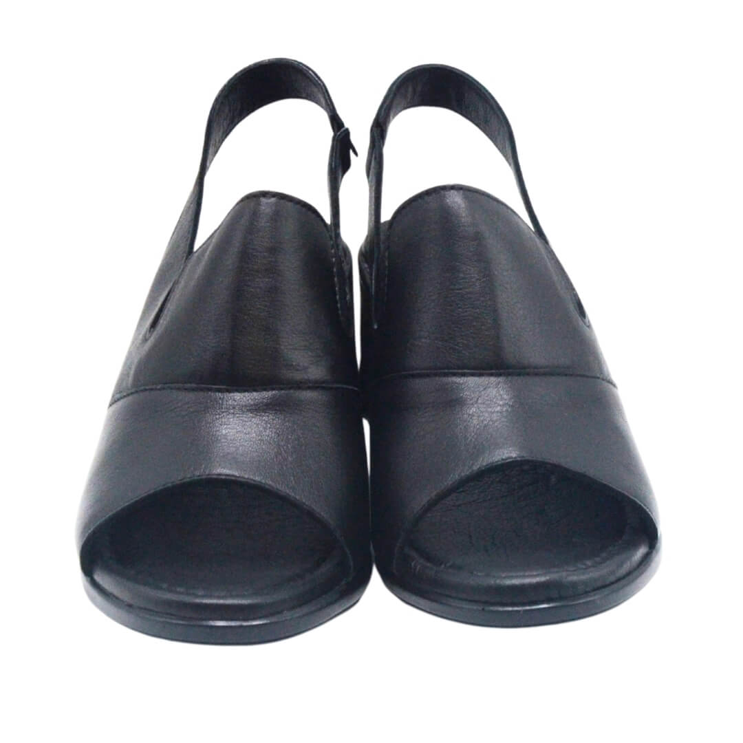 Venüs Deri Kadın Topuklu Sandalet Siyah 24381825Y - Thumbnail