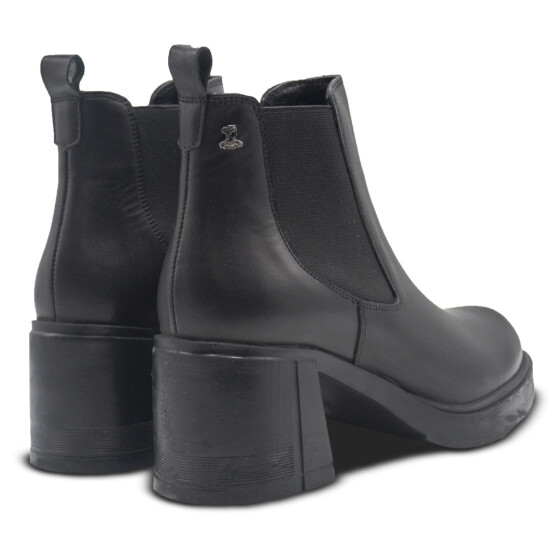  Venüs Deri Kadın Topuklu Bot Siyah 2452402K - Thumbnail