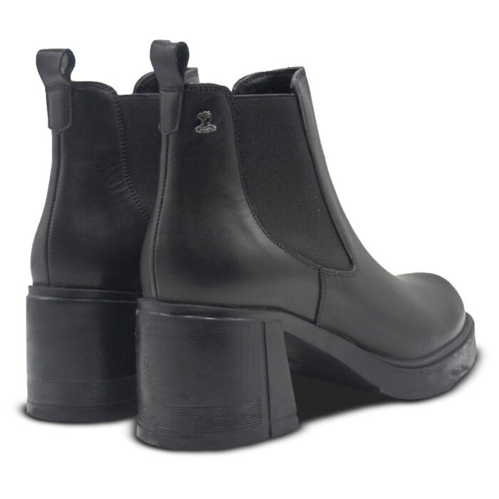  Venüs Deri Kadın Topuklu Bot Siyah 2452402K