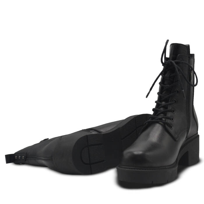  Venüs Deri Kadın Postal Bot Siyah 2454603K