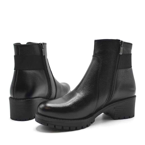 Venüs Deri Kadın Casual Bot Siyah 3309K - Thumbnail