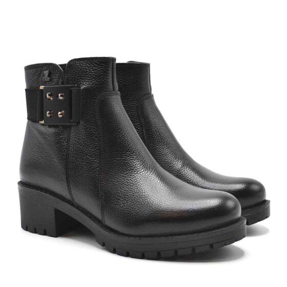 Venüs - Venüs Deri Kadın Casual Bot Siyah 3309K