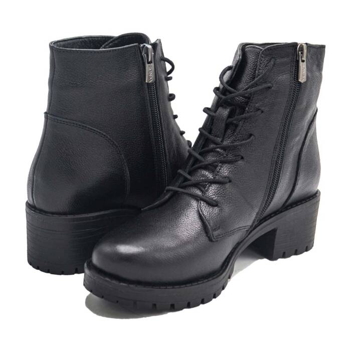 Venüs Deri Kadın Casual Bot Siyah 3312K
