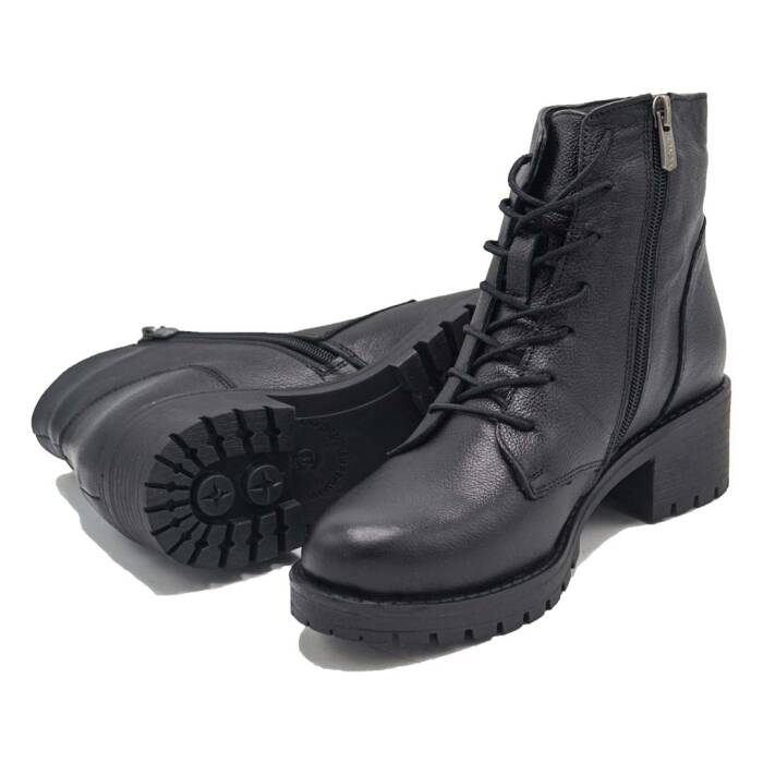 Venüs Deri Kadın Casual Bot Siyah 3312K