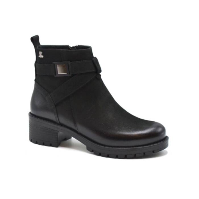 Venüs Deri Kadın Süet Casual Bot Siyah 3373K