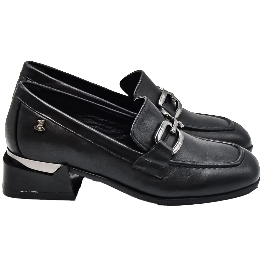 Venüs - Venüs Deri Kadın Topuklu Ayakkabı Siyah 2350202K