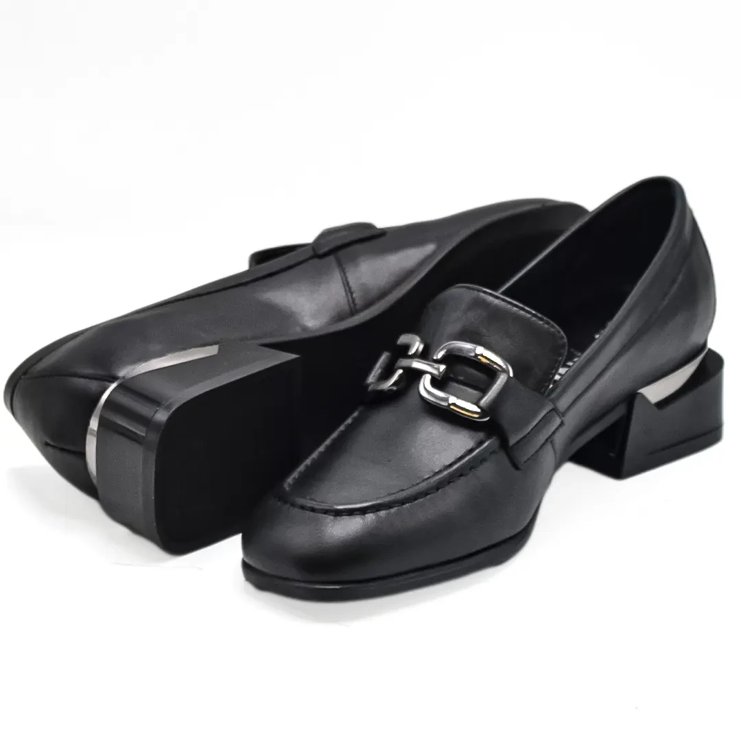 Venüs Deri Kadın Topuklu Ayakkabı Siyah 2350202K