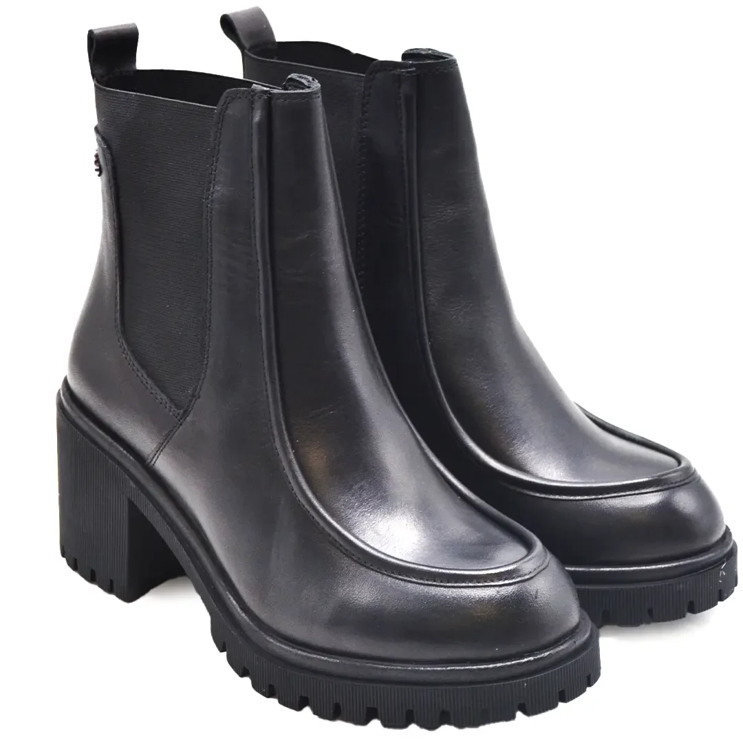 Venüs - Venüs Deri Kadın Topuklu Bot Siyah 2451510K