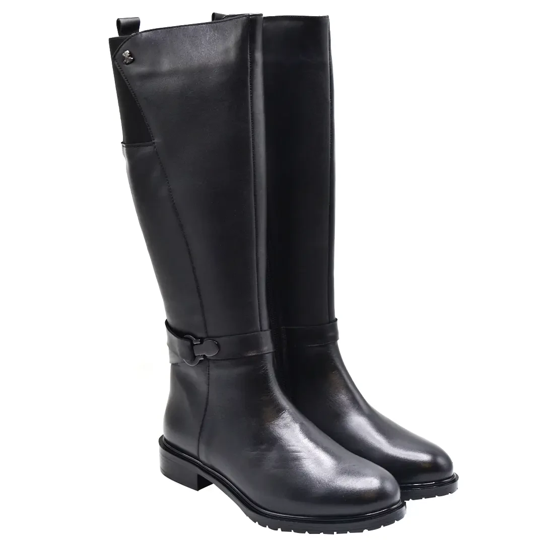 Venüs - Venüs Deri Kadın Çizme Siyah 20741K