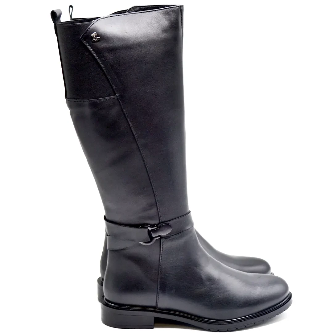 Venüs Deri Kadın Çizme Siyah 20741K