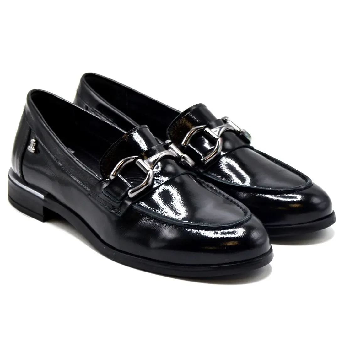 Venüs - Venüs Deri Kadın Rugan Casual Ayakkabı Siyah 2455201K Venüs - Venüs Deri Kadın Rugan Casual Ayakkabı Siyah 2455201K