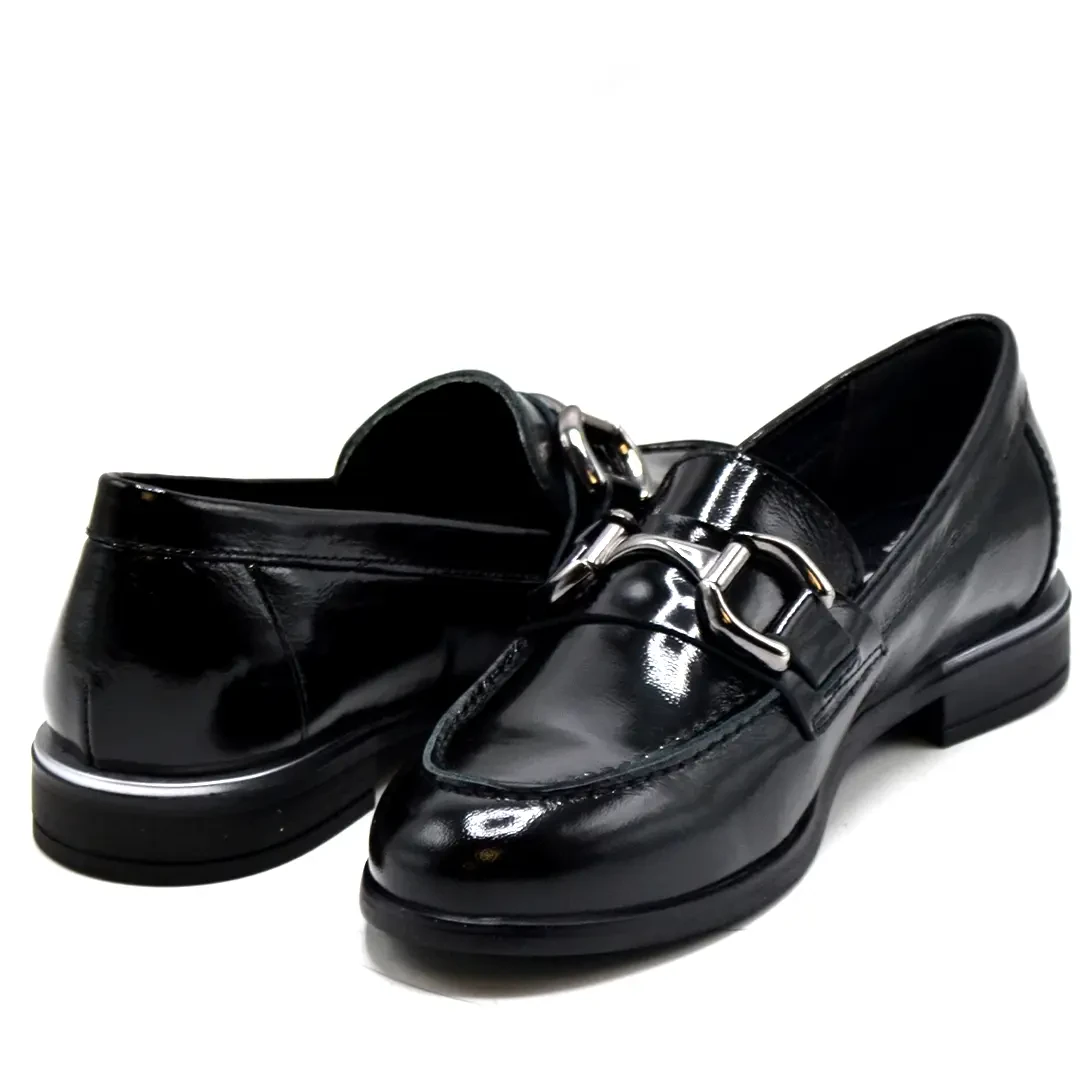 Venüs Deri Kadın Rugan Casual Ayakkabı Siyah 2455201K Venüs Deri Kadın Rugan Casual Ayakkabı Siyah 2455201K