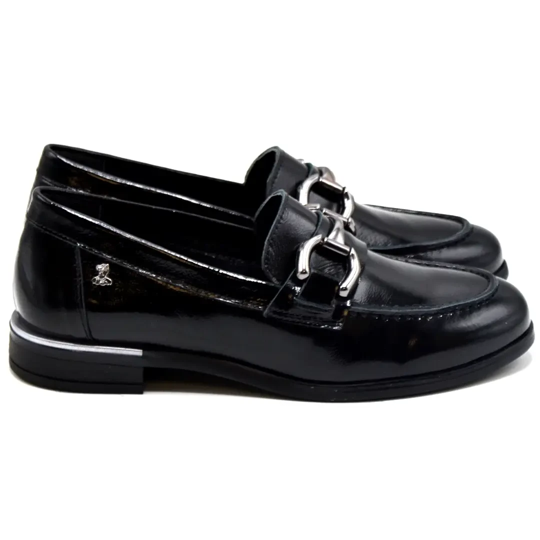 Venüs Deri Kadın Rugan Casual Ayakkabı Siyah 2455201K