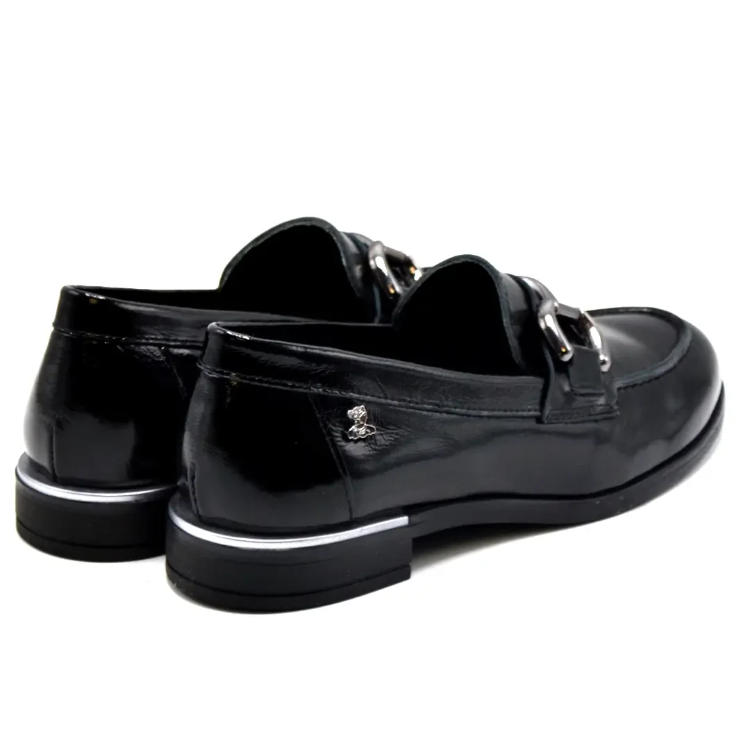 Venüs Deri Kadın Rugan Casual Ayakkabı Siyah 2455201K - Thumbnail