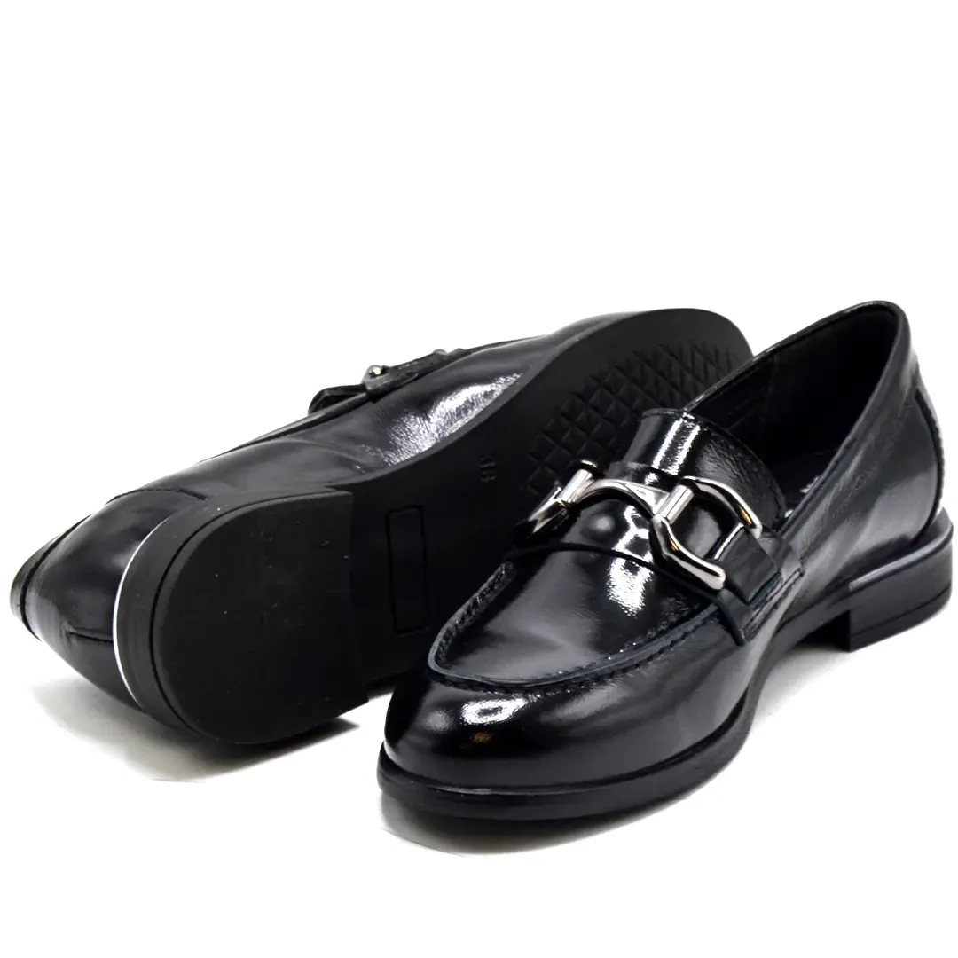 Venüs Deri Kadın Rugan Casual Ayakkabı Siyah 2455201K