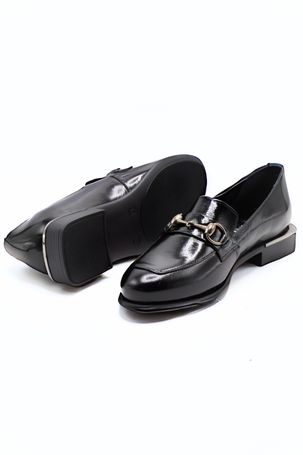 Venüs Deri Kadın Rugan Casual Ayakkabı Siyah 2050126K - Thumbnail