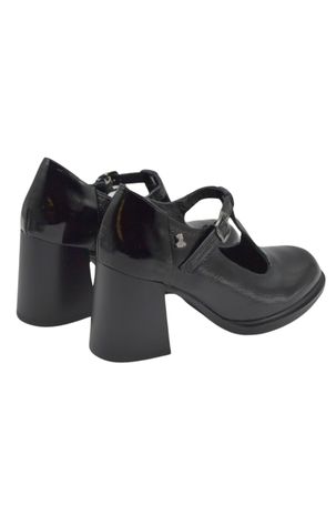 Venüs Deri Kadın Rugan Topuklu Ayakkabı Siyah 2453404K