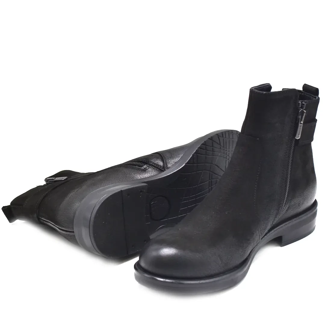 Venüs Deri Kadın Süet Comfort Bot Siyah 1852533K