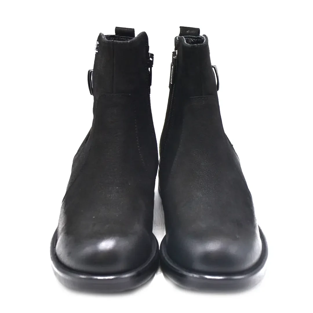 Venüs Deri Kadın Süet Comfort Bot Siyah 1852533K