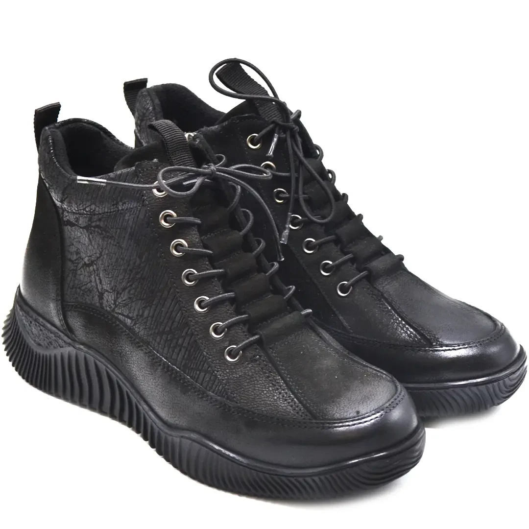 Venüs - Venüs Deri Kadın Nubuk Casual Bot Siyah 1953837K Venüs - Venüs Deri Kadın Nubuk Casual Bot Siyah 1953837K