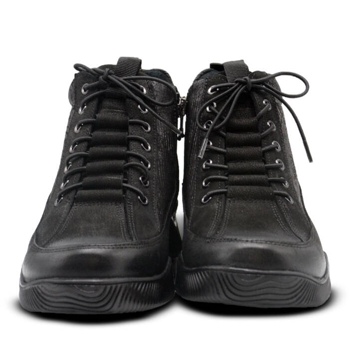 Venüs Deri Kadın Nubuk Casual Bot Siyah 1953837K - 6