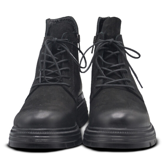 Venüs Deri Kadın Nubuk Casual Bot Siyah 2353510K - 6