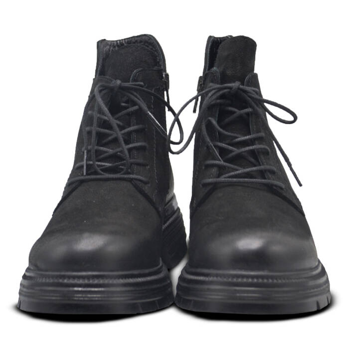 Venüs Deri Kadın Nubuk Casual Bot Siyah 2353510K - 6