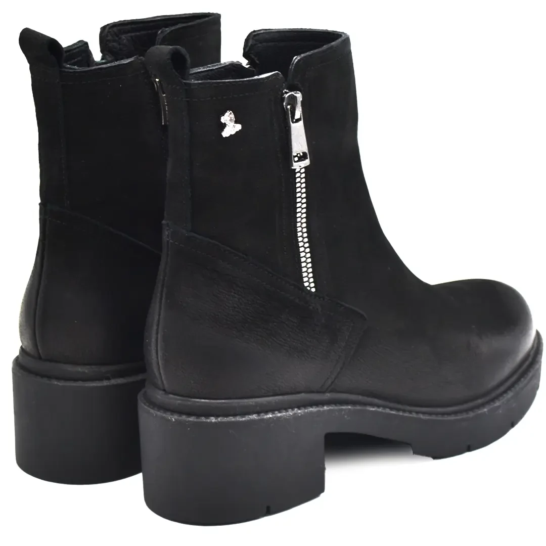 Venüs Deri Kadın Süet Casual Bot Siyah 2454601K