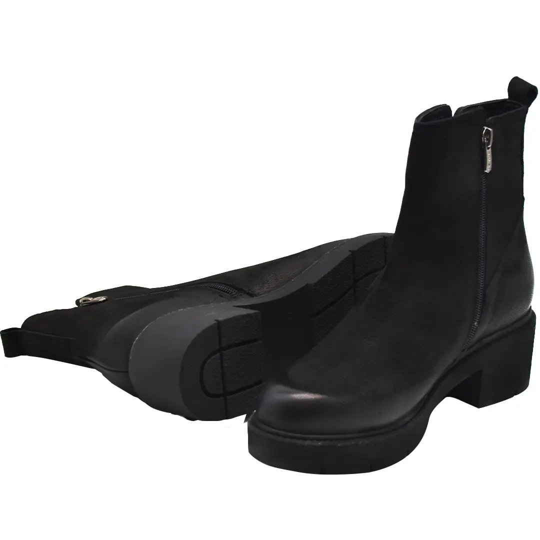 Venüs Deri Kadın Süet Casual Bot Siyah 2454601K