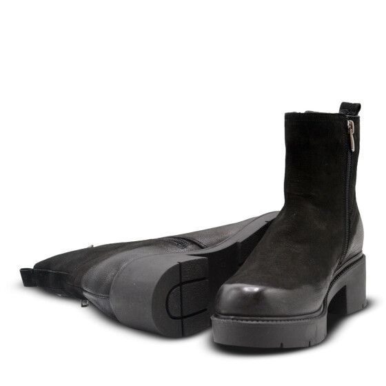 Venüs Deri Kadın Süet Casual Bot Siyah 2454601K - 5