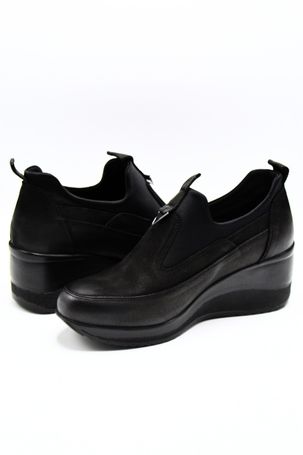 Venüs Deri Kadın Süet Ayakkabı Siyah 2111522K - Thumbnail