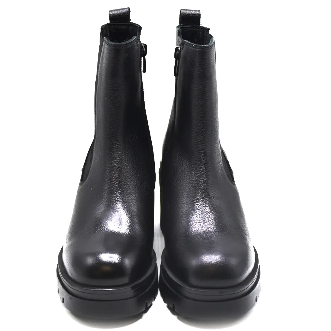 Venüs Deri Kadın Topuklu Casual Bot Siyah 2351305K - Thumbnail