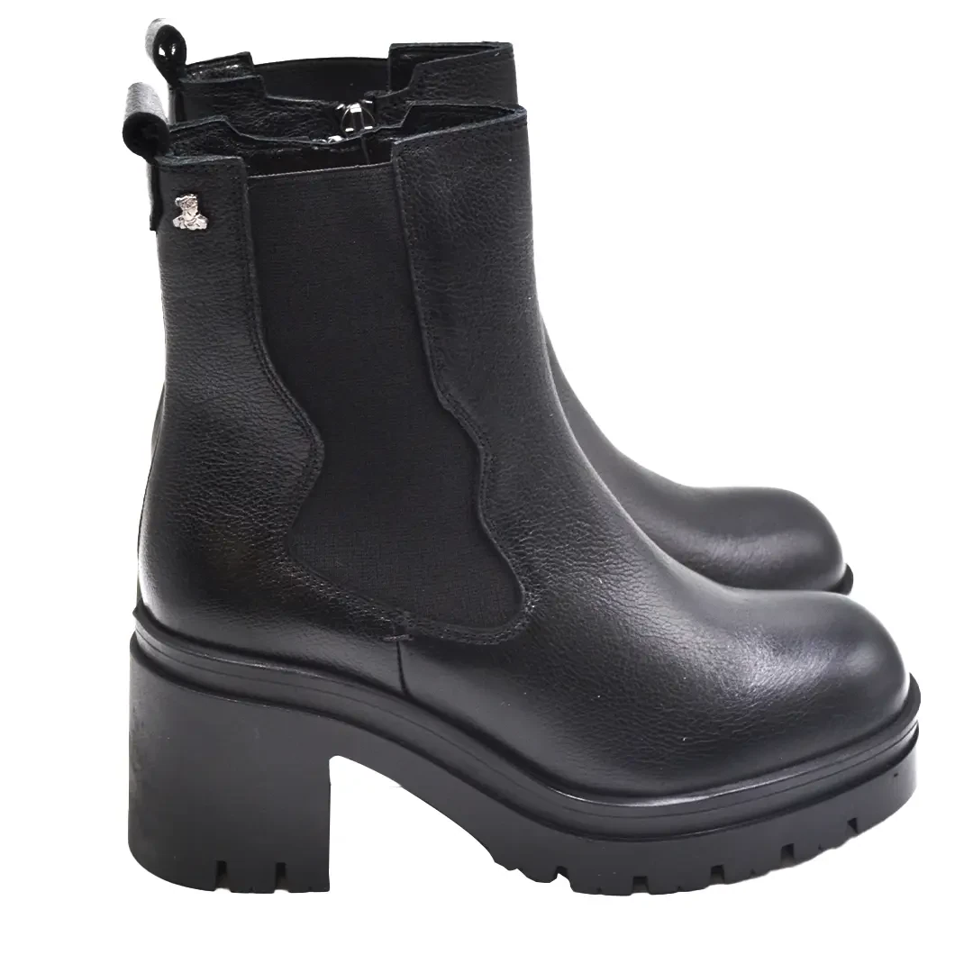 Venüs - Venüs Deri Kadın Topuklu Casual Bot Siyah 2351305K