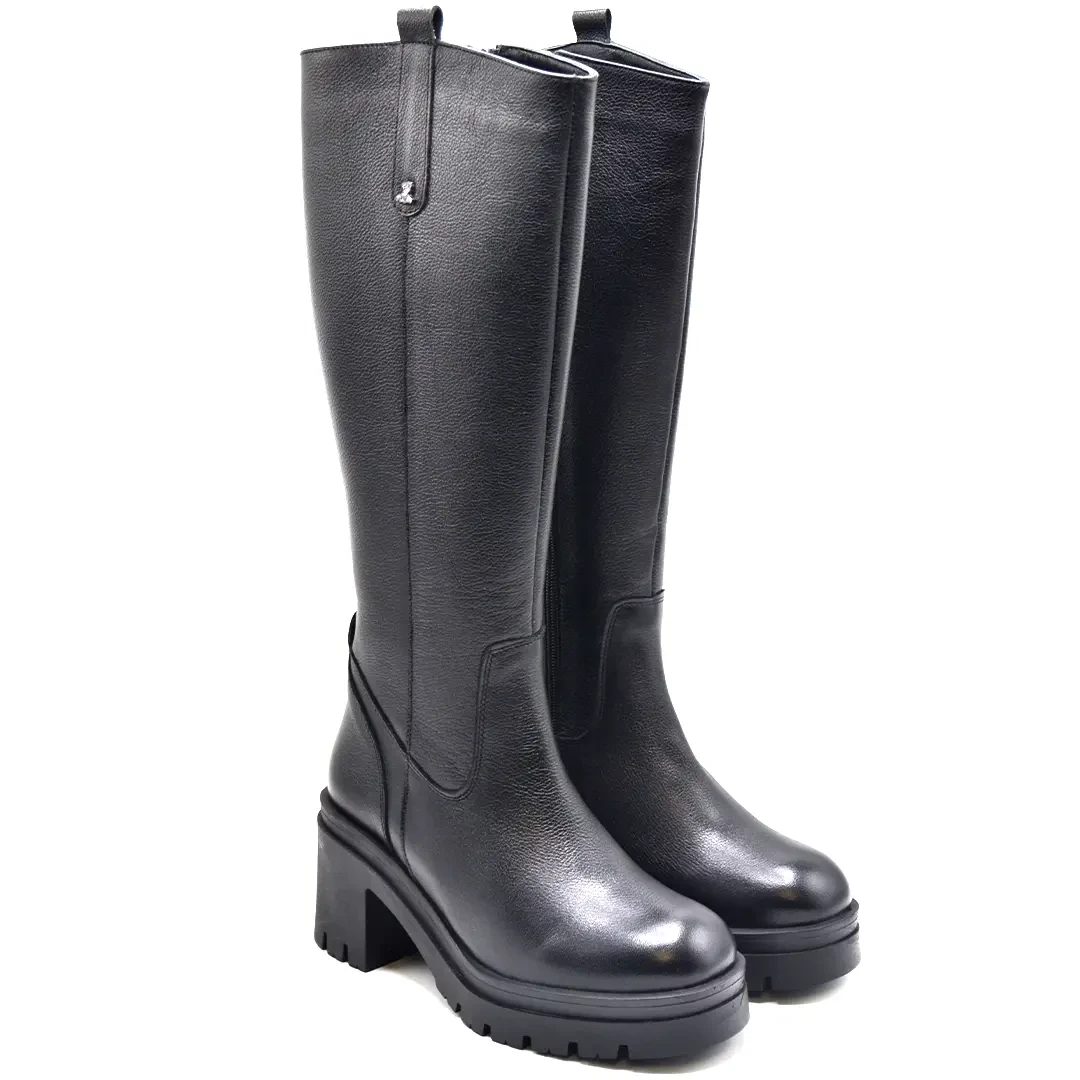 Venüs Deri Kadın Çizme Siyah 2351307K