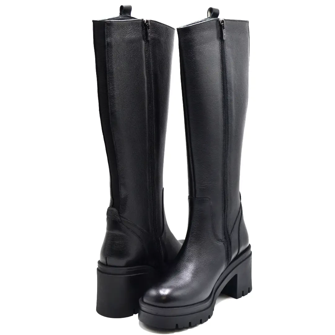 Venüs Deri Kadın Çizme Siyah 2351307K