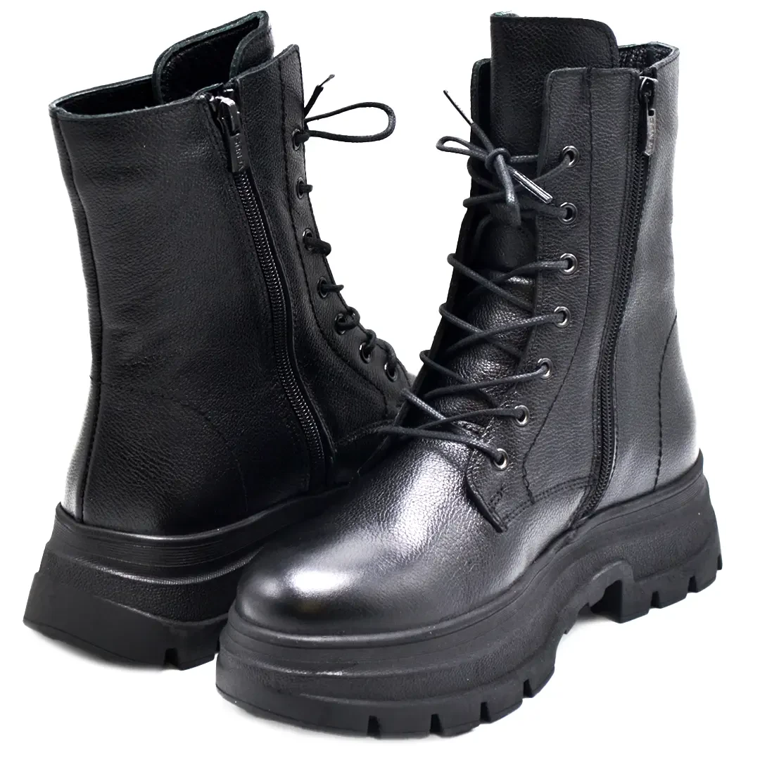 Venüs Deri Kadın Postal Bot Siyah 2254630K - Thumbnail