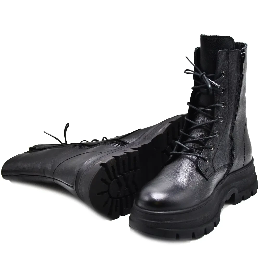 Venüs Deri Kadın Postal Bot Siyah 2254630K - Thumbnail