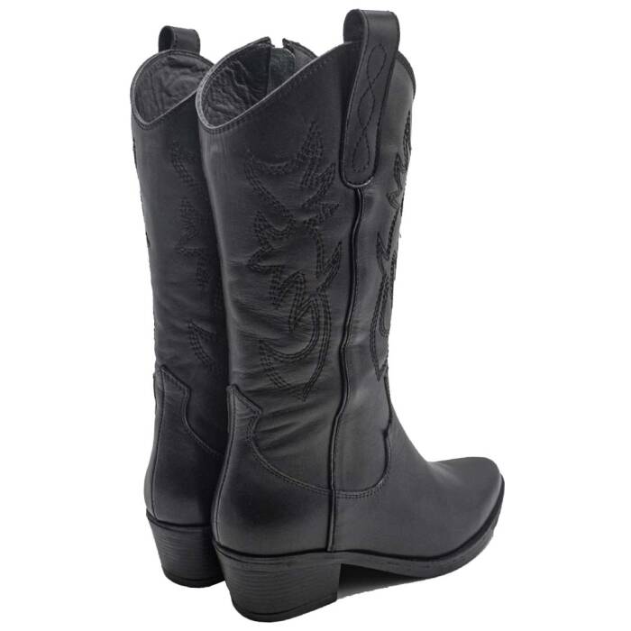  Venüs Deri Kadın Kovboy Bot Siyah 25440005K - 3