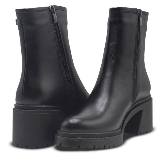 Venüs Deri Kadın Topuklu Bot Siyah 2552501K 