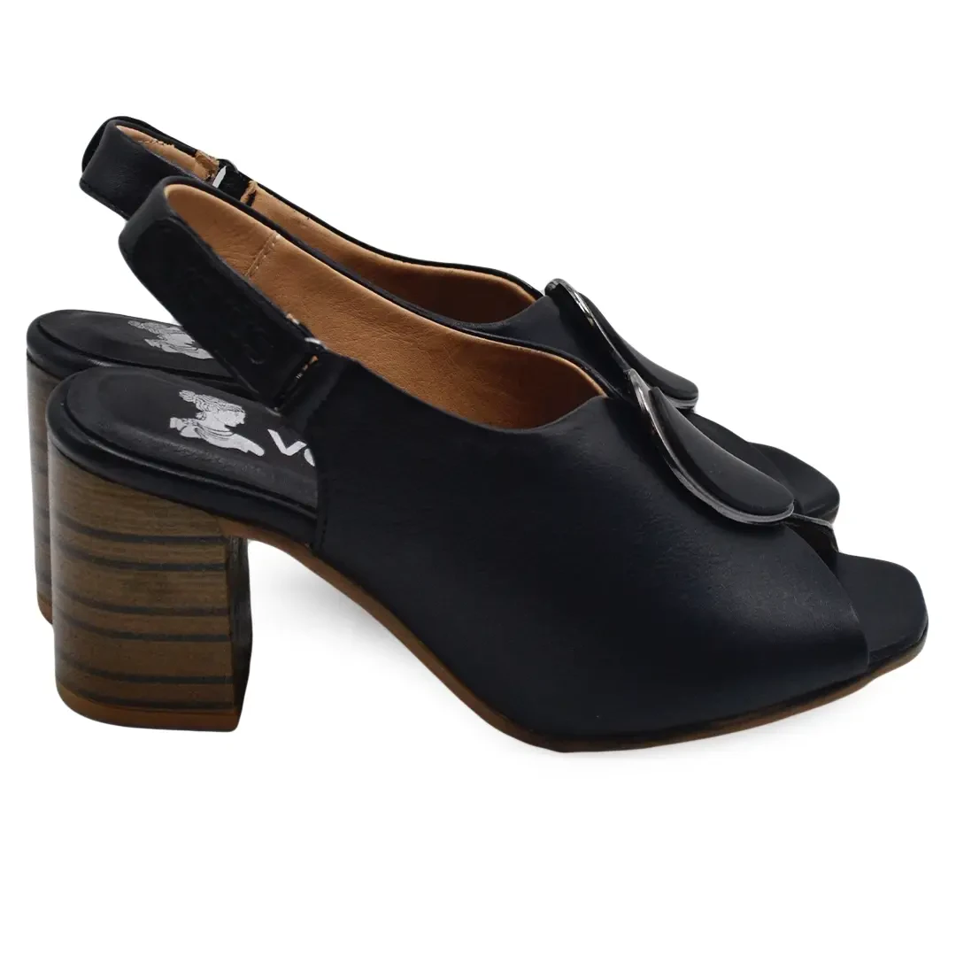 Venüs - Venüs Deri Kadın Topuklu Sandalet Siyah 2108518Y  Venüs - Venüs Deri Kadın Topuklu Sandalet Siyah 2108518Y