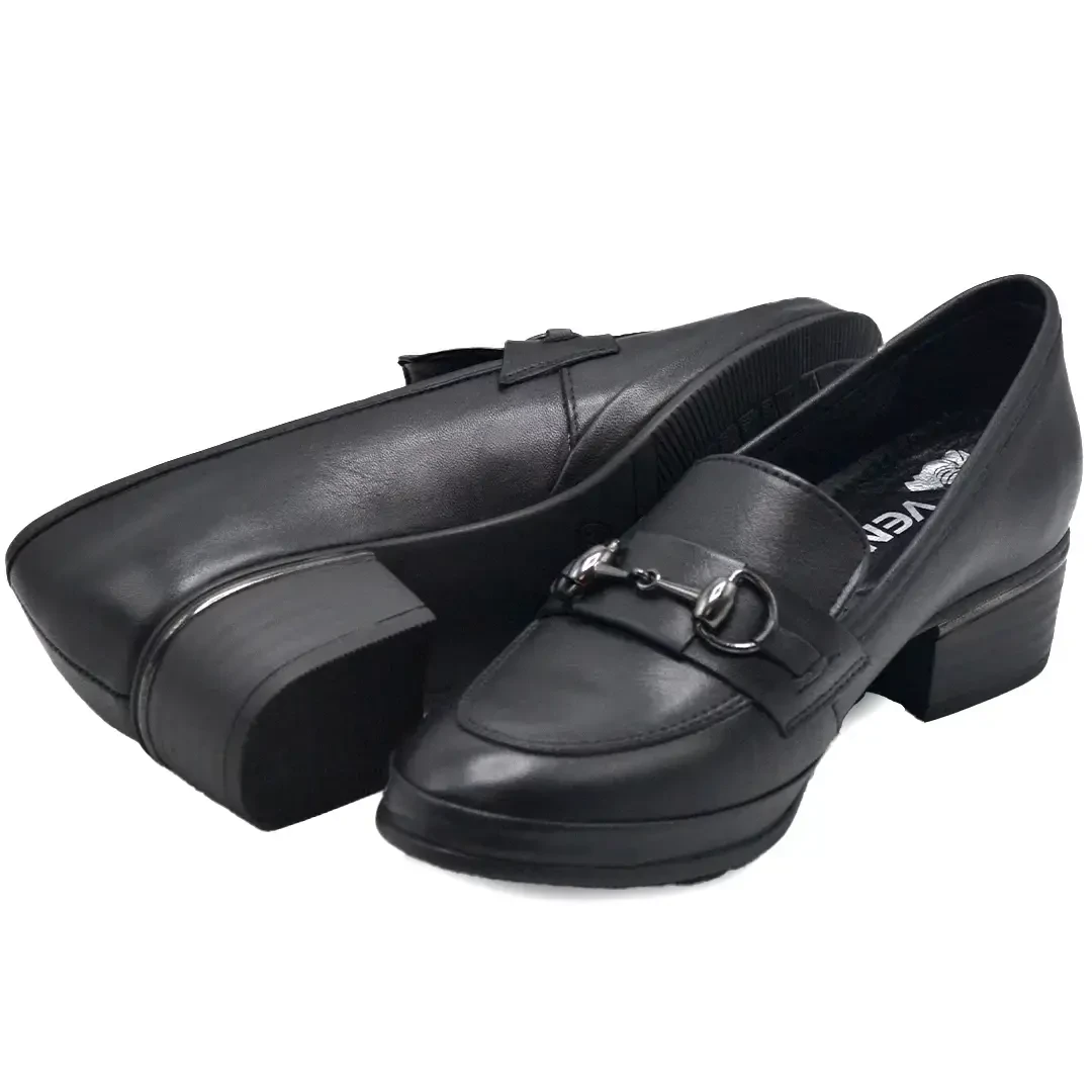 Venüs Deri Kadın Topuklu Ayakkabı Siyah 2312530Y 