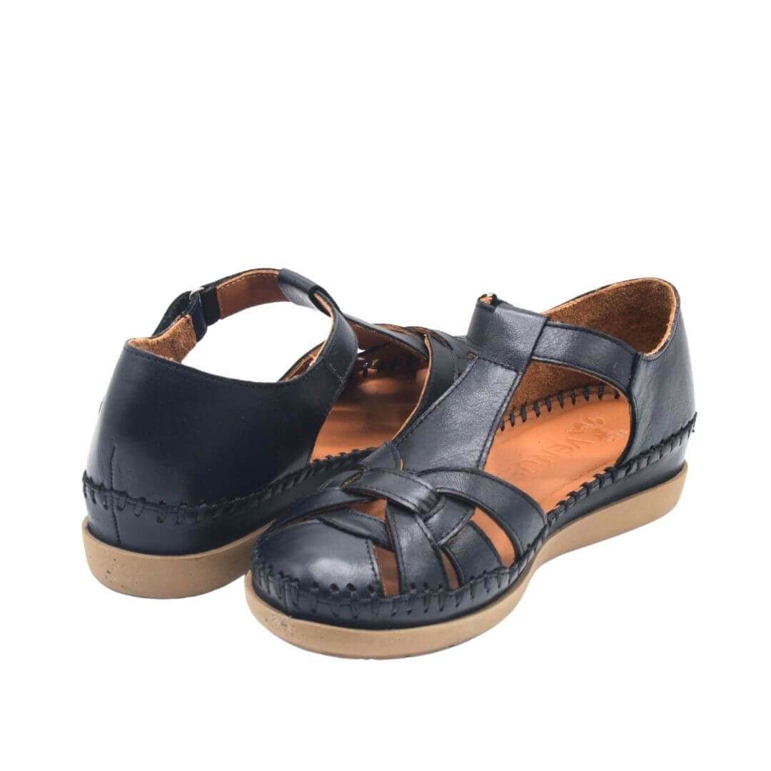 Venüs Deri Kadın Sandalet Siyah 25033541Y - Thumbnail