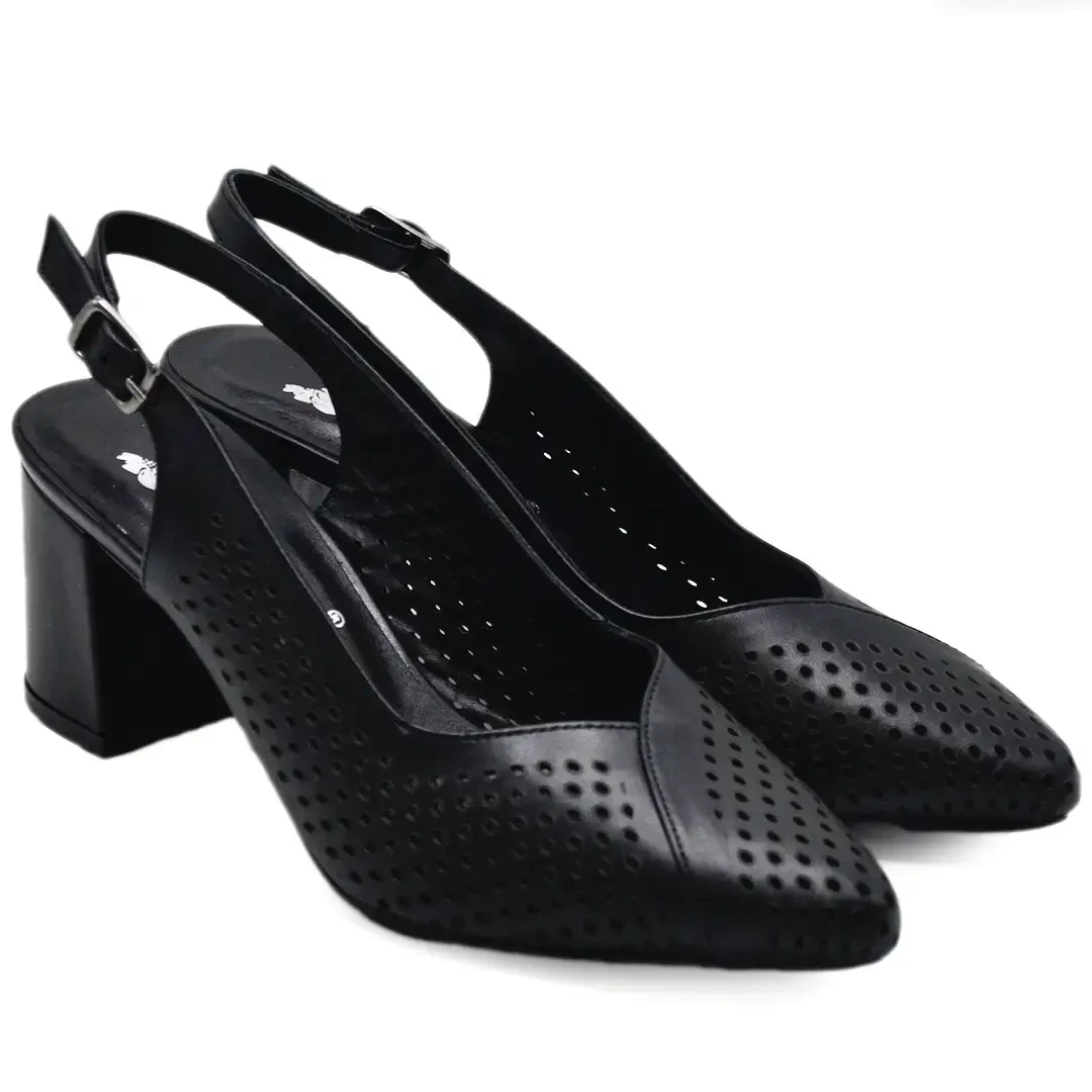 Venüs Deri Kadın Topuklu Ayakkabı Siyah 25460991Y 