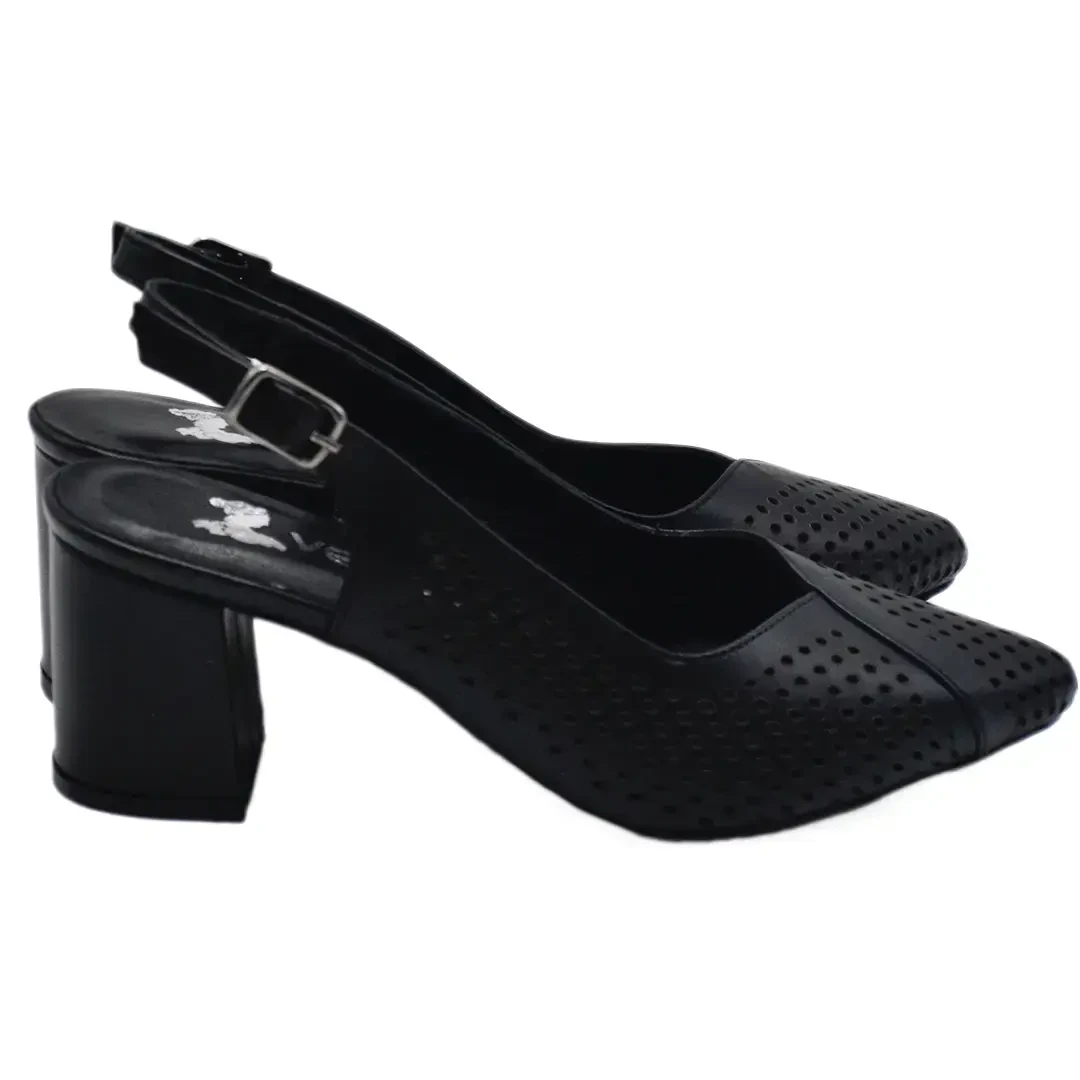 Venüs Deri Kadın Topuklu Ayakkabı Siyah 25460991Y 